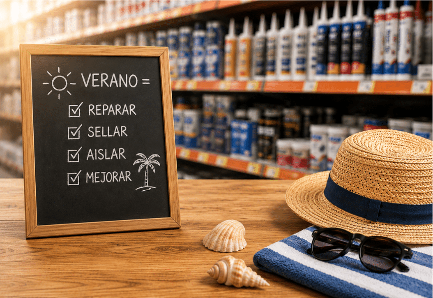 Ferretería en verano